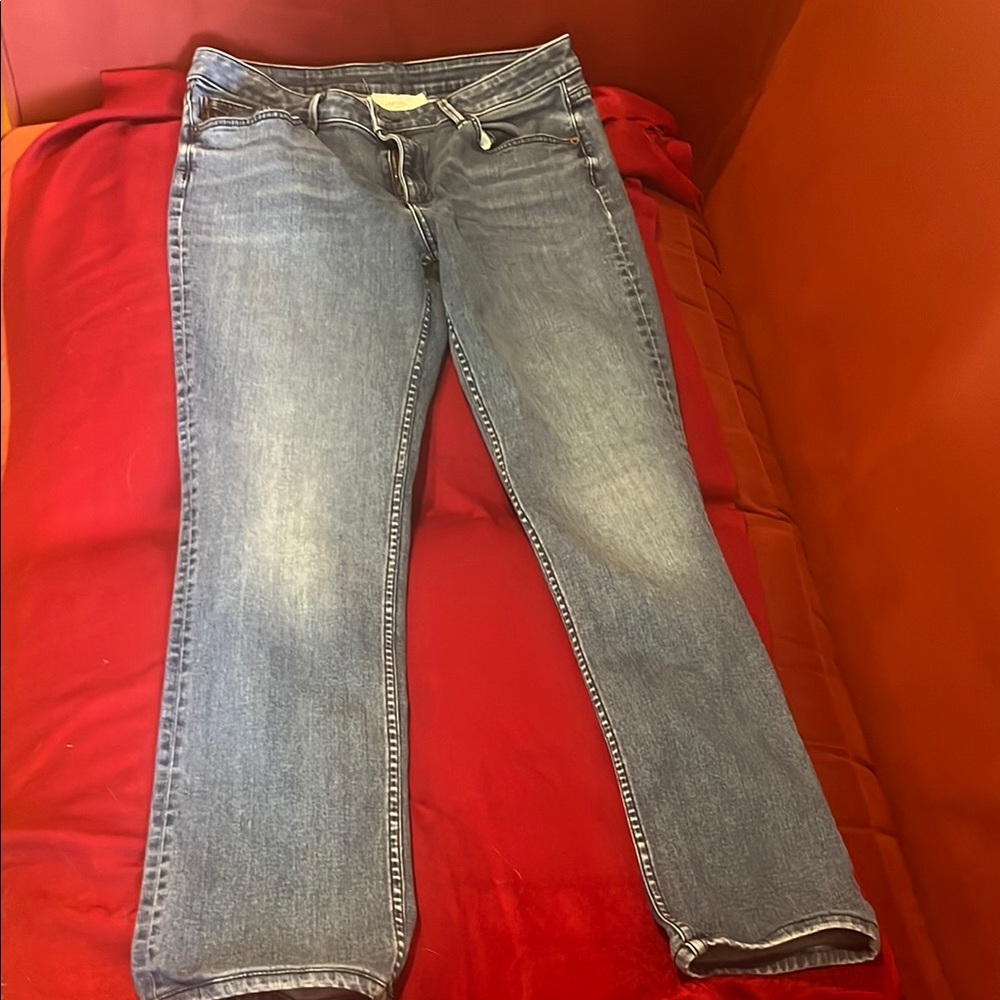 Lafayette 148 New York Blue Straight Leg Jeans